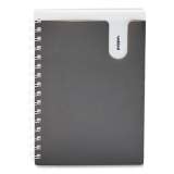 Poppin Pocket Notebook, 1 Subject, Medium/College Rule, Dark Gray Cover, 8.25 x 6, 80 Sheets (104436US)