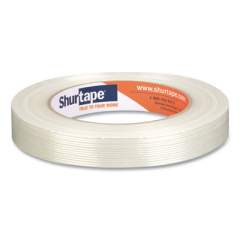 Shurtape GS 490 Economy Grade Fiberglass Reinforced Strapping Tape, 0.71" x 60.15 yds, White, 48/Carton (101229)