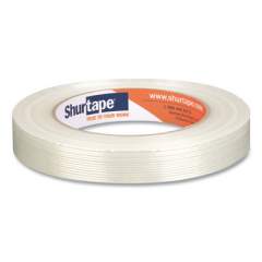 Shurtape GS 500 Utility Grade Fiberglass Reinforced Strapping Tape, 0.71" x 60.15 yds, White, 48/Carton (101339)