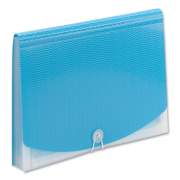 Smead Poly Expanding File, 12 Sections, Letter Size, Teal/Clear (70869)
