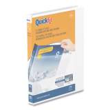 Stride QuickFit Round-Ring View Binder, 3 Rings, 0.63" Capacity, 11 x 8.5, White (88000)