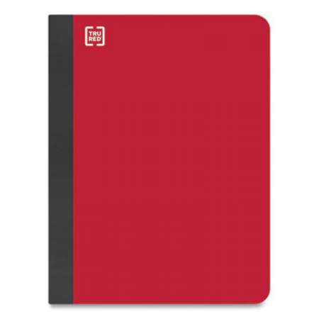 TRU RED Premium Composition Notebook, Medium/College Rule, Red Cover, 9.75 x 7.5, 100 Sheets (58344MCC)