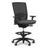 Union & Scale Workplace2.0 500 Series Mesh Back Task Stool, Supports Up to 300 lb, Iron Ore Seat, Black Back, Black Base (51976)