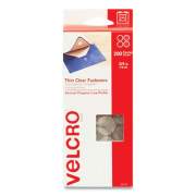 VELCRO Sticky-Back Fasteners, Complete Sets, 0.75" dia, Clear, 200/Pack (95194)