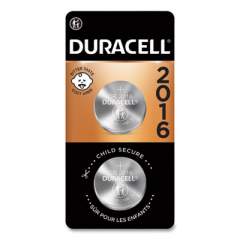 Duracell Lithium Coin Batteries, 2016, 2/Pack (DL2016B2PK)