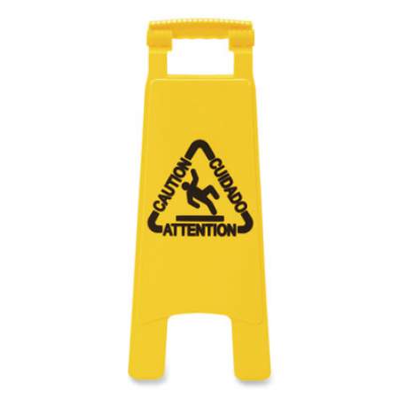 Boardwalk Site Safety Wet Floor Sign, 2-Sided, 10 x 2 x 26, Yellow (26FLOORSIGN)