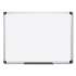 MasterVision Value Lacquered Steel Magnetic Dry Erase Board, 48 x 96, White, Aluminum Frame (MA2107170)