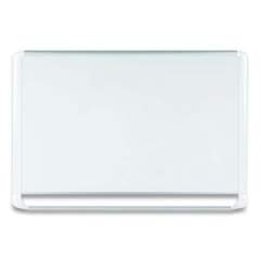 MasterVision Lacquered steel magnetic dry erase board, 48 x 96, Silver/White (MVI210205)