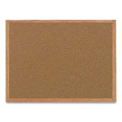 MasterVision Value Cork Bulletin Board with Oak Frame, 36 x 48, Natural (SF152001239)