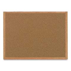 MasterVision Value Cork Bulletin Board with Oak Frame, 48 x 96, Natural (SF362001233)