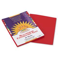 SunWorks Construction Paper, 58lb, 9 x 12, Red, 50/Pack (6103)