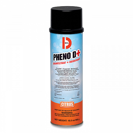 PHENO D+ Aerosol Disinfectant/Deodorizer, Citrus Scent, 16.5 oz Aerosol Spray Can, 12/Carton (33700)