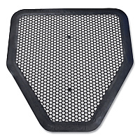 Deo-Gard Disposable Urinal Mat, Shield-Shaped, Fresh Mountain Air Scent, Charcoal Gray Perforated Surface, 17.5 x 20.5, 6/CT (6668)