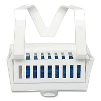 Non-Para Toilet Bowl Block, Lasts 30 Days, Evergreen Scent, White, 12/Box (661)