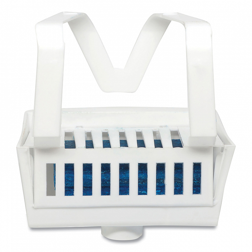 Non-Para Toilet Bowl Block, Lasts 30 Days, Evergreen Scent, White, 12/Box (661)