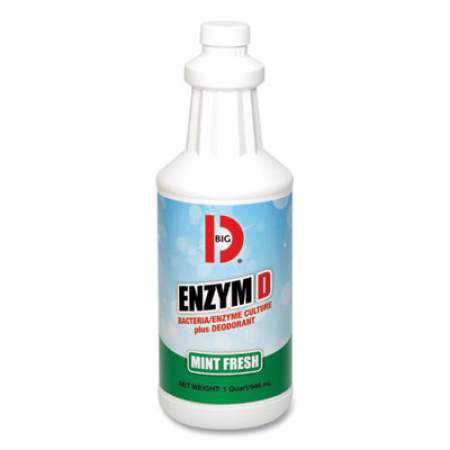 Big D Enzym D Digester Deodorant, Mint, 32 oz Bottle, 12/Carton (504)