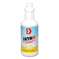 Enzym D Digester Liquid Deodorant, Lemon, 32 oz Bottle, 12/Carton (500)