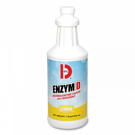 Enzym D Digester Liquid Deodorant, Lemon, 32 oz Bottle, 12/Carton (500)