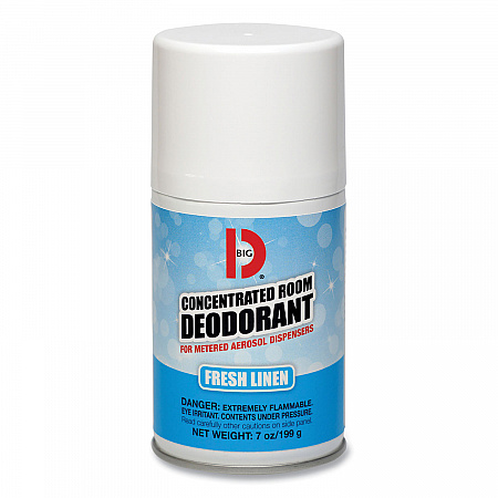 Metered Concentrated Room Deodorant, Fresh Linen, 7 oz Aerosol Spray, 12/Box (472)