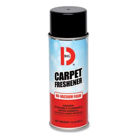 Big D No-Vacuum Carpet Freshener, Fresh Scent, 14 oz Aerosol Spray, 12/Carton (241)