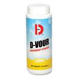 Big D D-Vour Absorbent Powder, Canister, Lemon, 16oz, 6/Carton (166)