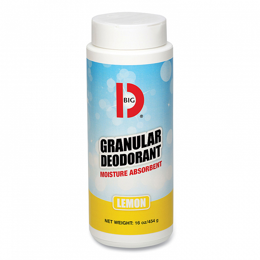 Granular Deodorant, Lemon, 16 oz, Shaker Can, 12/Carton (150)