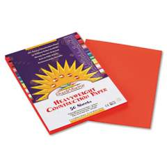 SunWorks Construction Paper, 58lb, 9 x 12, Orange, 50/Pack (6603)