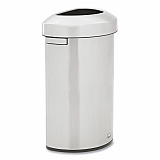 Refine Series Waste Receptacle, 21 gal, Plastic/Stainless Steel (2147582)