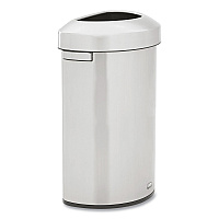Refine Series Waste Receptacle, 21 gal, Plastic/Stainless Steel (2147582)