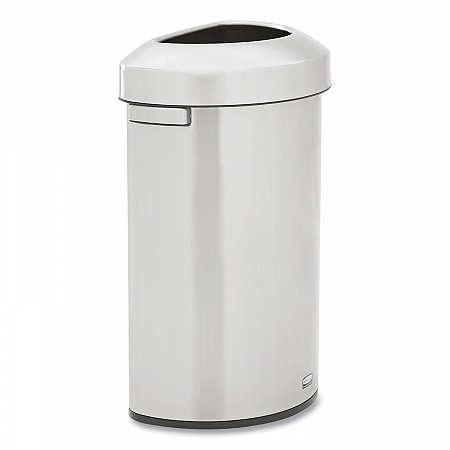Refine Series Waste Receptacle, 21 gal, Plastic/Stainless Steel (2147582)