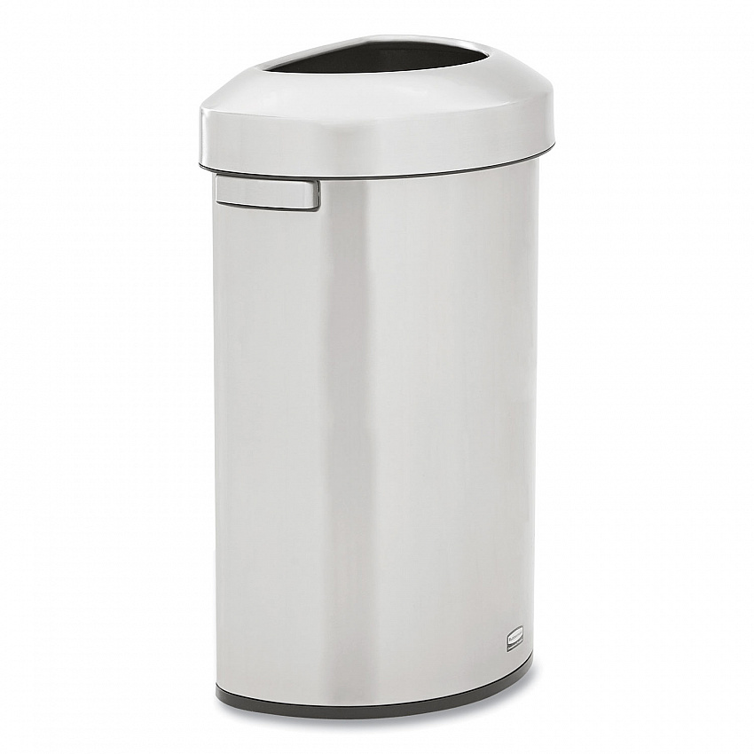 Refine Series Waste Receptacle, 21 gal, Plastic/Stainless Steel (2147582)