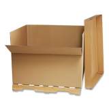Coastwide Professional Gaylord Boxes, Double Wall Construction, Half Slotted Container, 48 x 40 x 36, Brown Kraft (57089)