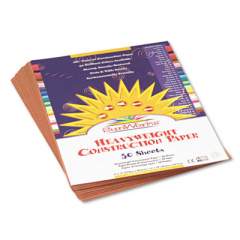 SunWorks Construction Paper, 58lb, 9 x 12, Light Brown, 50/Pack (6903)
