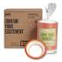 Perk Heavy-Weight Paper Bowls, 12 oz, White/Orange, 125/Pack, 4 Packs/Carton (54332CT)