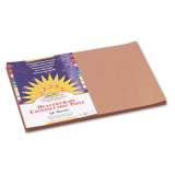 SunWorks Construction Paper, 58lb, 12 x 18, Light Brown, 50/Pack (6907)