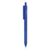 TRU RED Ballpoint Gripped Retractable Pen, Medium Point, 1 mm, Blue Ink, Blue Barrel, Dozen (59162)