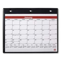 TRU RED Desk/Wall Calendar, 8 x 11, White/Red/Black Sheets, 12-Month (Jan to Dec): 2022 (1294922)