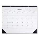 TRU RED Desk Pad Calendar, 17 x 22, White/Black Sheets, Black Binding, Black Corners, 12-Month (Jan to Dec): 2022 (1295122)