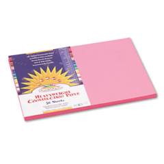 SunWorks Construction Paper, 58lb, 12 x 18, Pink, 50/Pack (7007)