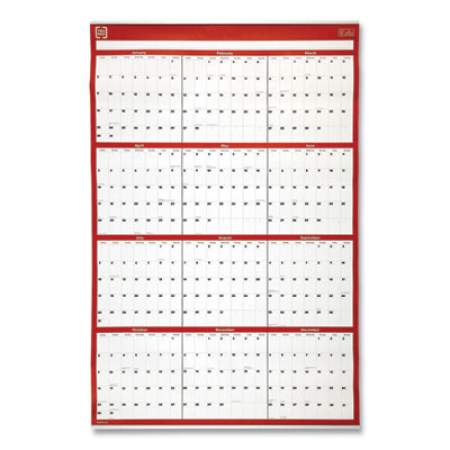 TRU RED Yearly Wall Calendar, 36 x 24, White/Red/Black Sheets, 12-Month (Jan to Dec): 2022 (5399922)