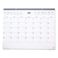 TRU RED Desk Pad Calendar, 17 x 22, White/Black Sheets, Gray Binding, Clear Corners, 12-Month (July to Aug): 2021 to 2022 (5949621)