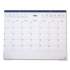 TRU RED Desk Pad Calendar, 17 x 22, White/Black Sheets, Blue Binding, Clear Corners, 12-Month (July to Aug): 2021 to 2022 (5949721)