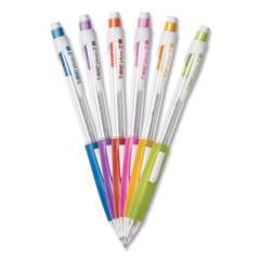 BIC Velocity Side Clic Pencil, 0.7 mm, HB (#2), Black Lead, Assorted Barrel Colors, Dozen (MPSC11BK)