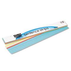 Pacon Sentence Strips, 24 x 3, Lightweight, Assorted Colors, 100/Pack (73400)