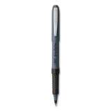 BIC Roller Glide Roller Ball Pen, Stick, Micro 0.5 mm, Black Ink, Gray Barrel, Dozen (GREM11BK)