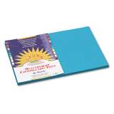 SunWorks Construction Paper, 58lb, 12 x 18, Turquoise, 50/Pack (7707)