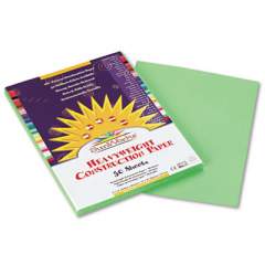 SunWorks Construction Paper, 58lb, 9 x 12, Light Green, 50/Pack (8103)