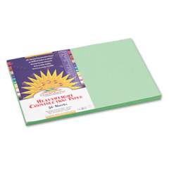 SunWorks Construction Paper, 58lb, 12 x 18, Light Green, 50/Pack (8107)