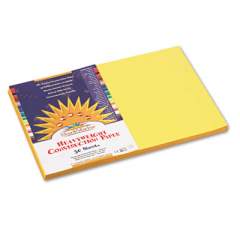 SunWorks Construction Paper, 58lb, 12 x 18, Yellow, 50/Pack (8407)
