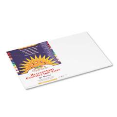 SunWorks Construction Paper, 58lb, 12 x 18, Bright White, 50/Pack (8707)